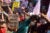 Protesters shouting slogans while holding placards during the demonstration. Leftist organisation workers protest against West Bengal government demanding for better healthcare and facilities for both Covid 19 and Non-Covid 19 patients as well as protesting against recent deaths of students due to the lack of beds in hospitals.