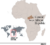 A map of Africa with the Central African Republic highlighted and the city of Bangui marked with a red dot.